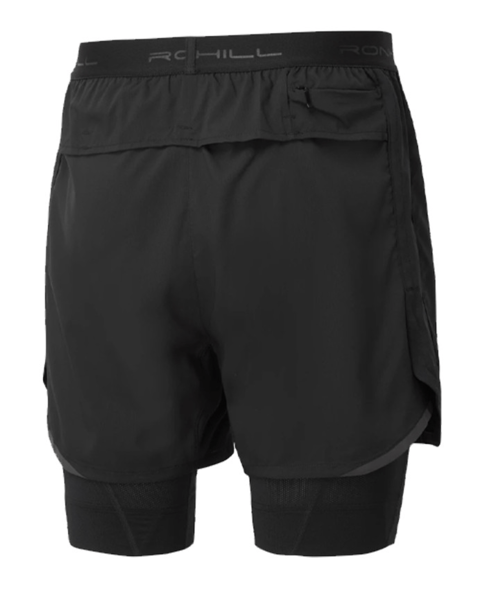 Ronhill Men's Tech Revive 5" Twin Black Shorts (RH-005466) - Image 3